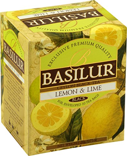 BASILUR Magic Fruit Lemon & Lime Schwarzer Tee 10x2g von Basilur