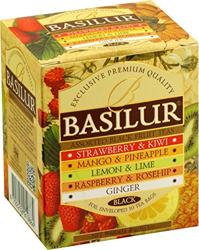 BASILUR Magic Fruits Assorted Schwarzer Tee 10x2g von Basilur