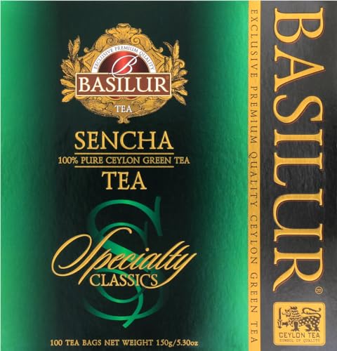 BASILUR Specialty Sencha 100x1,5g,100% grüner Ceylon-Blatttee ohne Zusätze. von Basilur