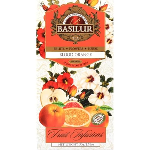 Basilur-BLOOD ORANGE Tütchen 25x2g, Fruit Infusions von Basilur