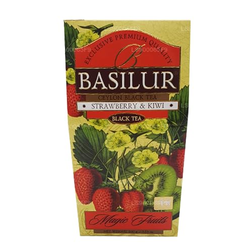 Basilur Black Tea Erdbeere & Kiwi Nachfüllpackung von Basilur