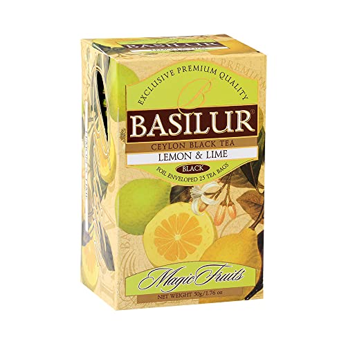 Basilur Black Tea Zitrone & Limette Aufgußbeutel von Basilur