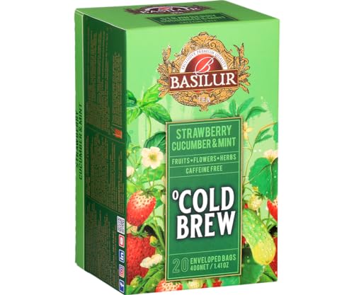 Basilur-COLD BREW - STRAWBERRY CUCUMBER & MINT Beutel - 20 x 2 von Basilur