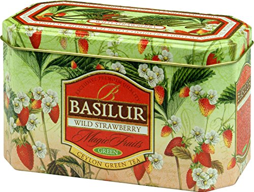 Basilur Magic Wild Strawberry Grűner Tee Dose 20x1,5 g von Basilur