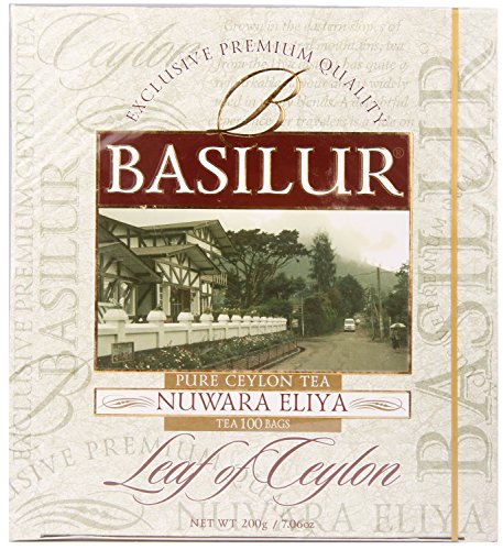 Basilur-NUWARA ELIYA Beutel - 100 x 2 g,Nuwara Eliya Ceylon Schwarztee im praktischen Express-Teebeutel von Basilur