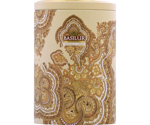 Basilur Oriental Collection Masala Chai Ceylon Schwarzer loser Tee, 6er Pack (6 x 100 g) im Caddy von Basilur