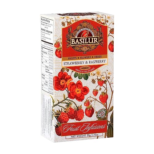 Basilur -STRAWBERRY & RASPBERRY Beutel 25x2g, von Basilur