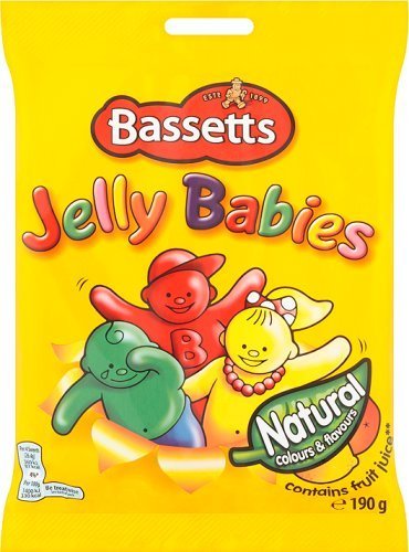BASSETJelly Babies, 190 g, 10 Stück von Bassett's