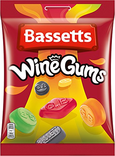 Basset's Englisch Wine Gums, 5er Pack (5 x 190 g) von Bassett's