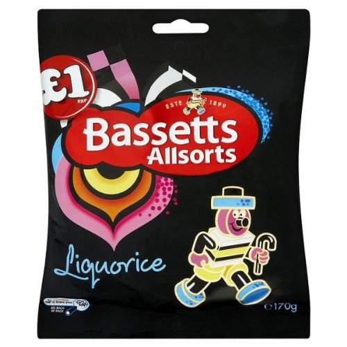 Bassett 's Liquorice Allsorts 170 g, 12 Stück von Bassett's