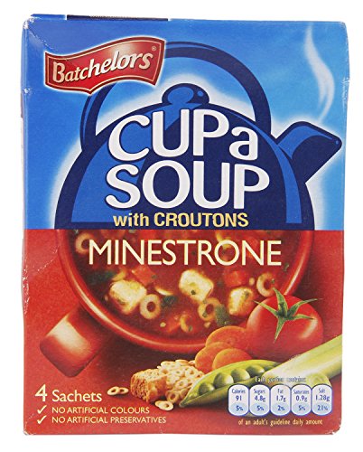 Batchelors Cup a Soup mit Croutons Minestrone 4 Beutel 94g (9er Pack) von Batchelors