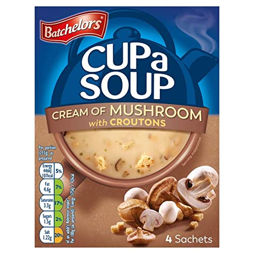 Batchelors Suppe Sahne aus Pilz Croutons, 99g, 4 Stück von Premier Foods