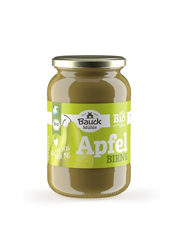 Bauckhof - Apfel-Birnenmark ungesüßt bio - 0,36 kg - 12er Pack von Bauckhof