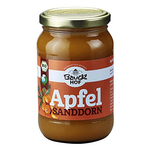 Bauckhof - Apfel-Sanddornmus gesüßt bio - 0,36 kg - 12er Pack von Bauckhof