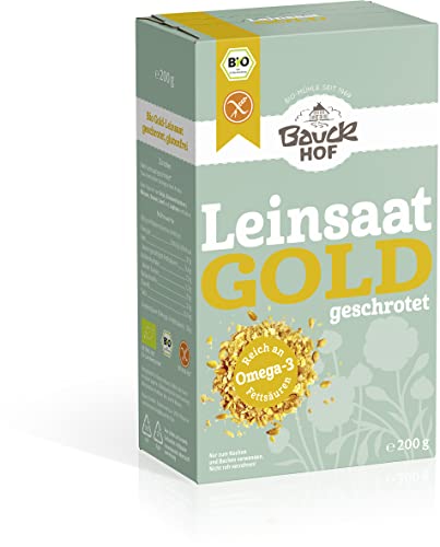 Gold-Leinsaat geschrotet glutenfrei Bio von Bauckhof