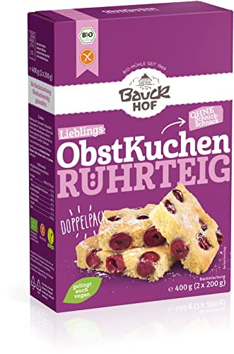 Obstkuchen Rührteig glutenfrei Bio von Bauckhof