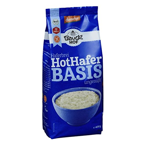 Bauckhof Bio Hot Hafer Basis glutenfrei Demeter (6 x 400 gr) von Bauckhof