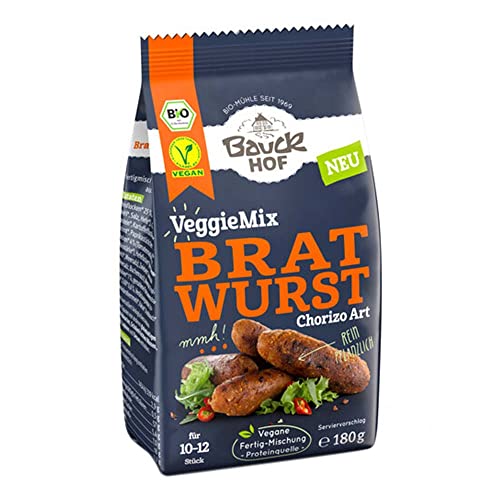 VeggieMix Bratwurst Chorizo Art Bio 12 x 180 gr von Bauckhof