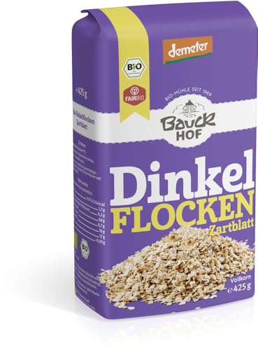 Bauckhof - Dinkelflocken Zartblatt Demeter - 425 g - 6er Pack von Bauckhof