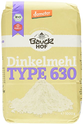 Bauckhof Dinkelmehl hell T630 Demeter, 4er Pack (4 x 1 kg) von Bauckhof