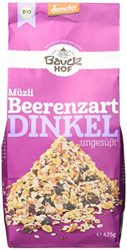 Bauckhof Dinkelmüsli Beerenzart, ungesüßt, 425 g von Bauckhof