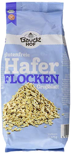 Bauckhof Haferflocken Großblatt glutenfrei (1 x 475 g) von Bauckhof