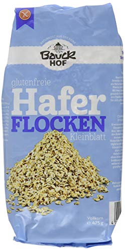 Bauckhof Haferflocken Kleinblatt glutenfrei, (1 x 475 g) - Bio von Bauckhof