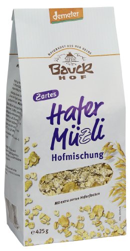 Bauckhof Hafermüsli Hofmischung Demeter, 4er Pack (4 x 425 g) von Bauckhof