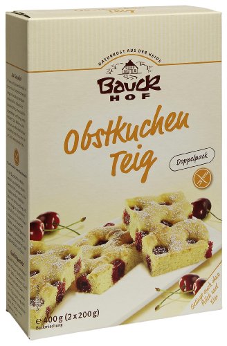 Bauckhof Obstkuchenteig, glutenfrei, 2-er Pack (2 x 400 g) - Bio von Bauckhof