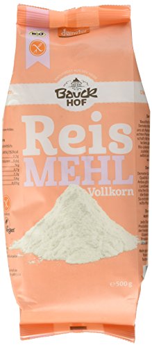 Bauckhof Reismehl Vollkorn 500 g Demeter gf (1 x 500 g) von Bauckhof