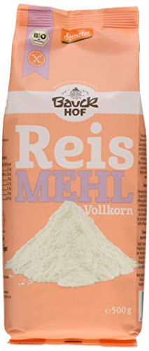 Bauckhof Reismehl Vollkorn Demeter, 6er Pack (6 x 500 g) von Bauckhof