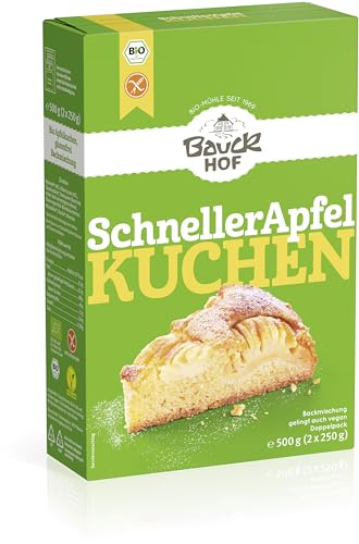 Schneller Apfelkuchen glutenfrei Bio von Bauckhof
