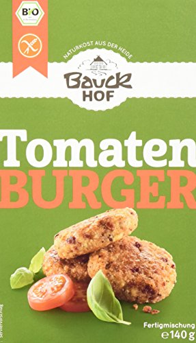 Bauckhof Tomatenburger mit Basilikum glutenfrei, 6er Pack (6 x 140 g) - Bio von Bauckhof