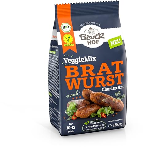 VeggieMix Bratwurst Chorizo Art Bio 6 x 180 gr von Bauckhof