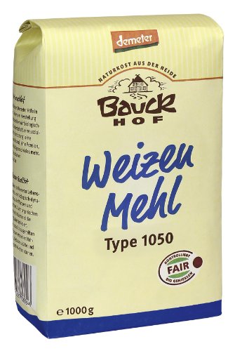 Bauckhof Weizenmehl T1050 Demeter, 8er Pack (8 x 1 kg) von Bauckhof