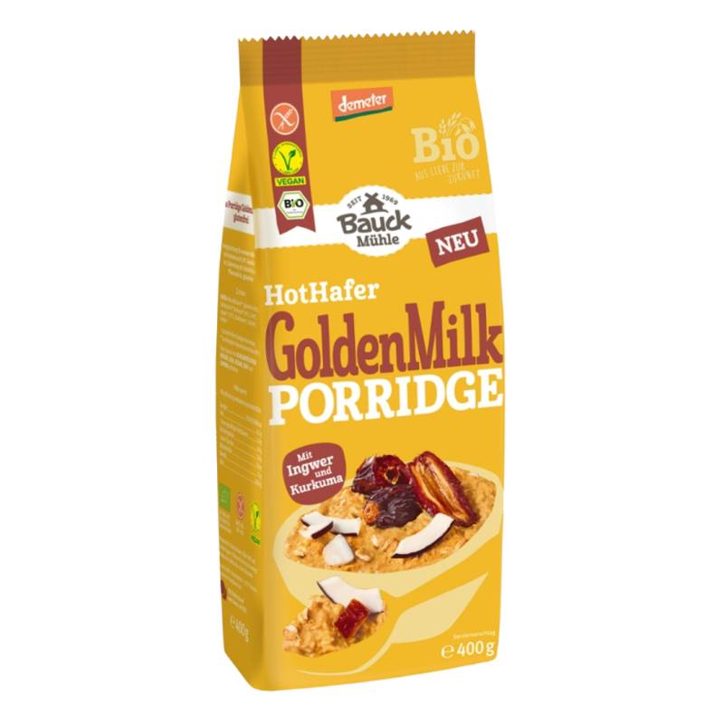 Bio Hot Hafer Golden Milk Porridge, 400g von Bauckhof