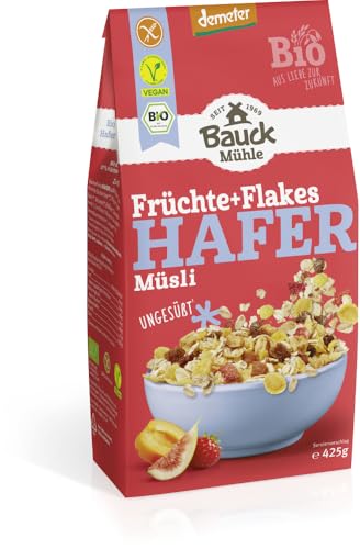 Hafer Müsli Früchte+Flakes Demeter glutenfrei von Bauckhof