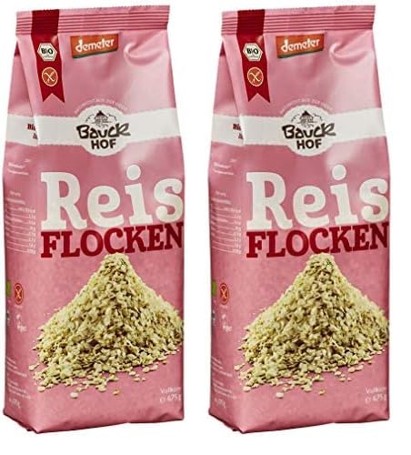 Reis Flocken Vollkorn (Packung mit 2) von Bauckhof