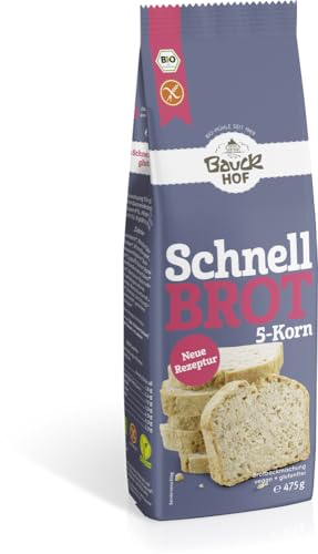 Schnellbrot 5-Korn glutenfrei Bio 12 x 475 gr von Bauckhof