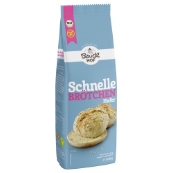 Schnelle-Brötchen-Backmischung mit Hafer, glutenfrei von Bauckhof