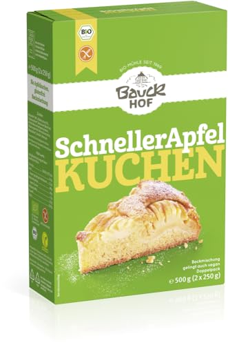 Schneller Apfelkuchen glutenfrei Bio von Bauckhof