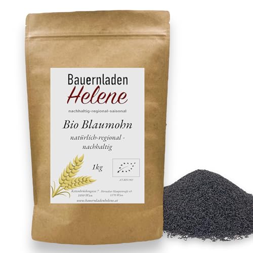 Hochwertiger Bio Blaumohn – Vielseitige Mohnsamen für Ihre kulinarischen Meisterwerke, 1Kg von Bauernladenhelene nachhaltig-regional-saisonal