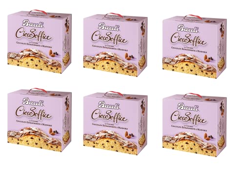 6x Bauli Colomba CiocoSoffice Ostern kuchen mit dunkler Schokolade und Mandeln 750g Backprodukt Oster-taube der italienischen Tradition von Bauli S.A.P