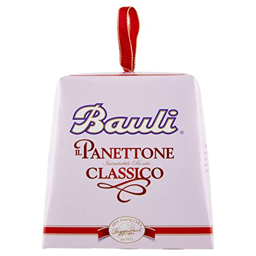 10x Bauli Il Panettone Classico Weihnachtskuchen Backprodukt mit Rosinen und Kandierten Früchten 90g von Bauli