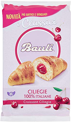 12x Bauli Cornetti Ciliegia Croissant brioche kuchen mit kirsche (6 x 50g) 300g von Bauli