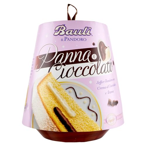 3 x Bauli Pandoro Panna & Cioccolato Soft mit Schokoladencreme und Schlagsahne Weihnachtskuchen 750 g von Bauli