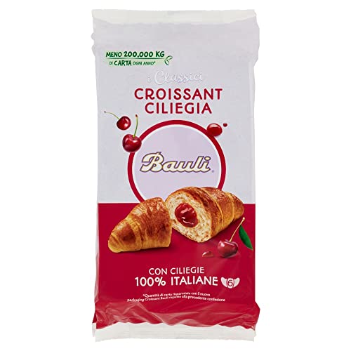 36x Bauli Cornetti Croissant brioche kekse kuchen mit kirsche 50g italien von Bauli