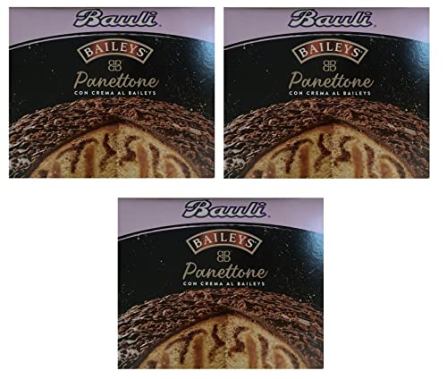 3x Bauli Il Panettone Baileys mit Sahne Baileys und mit Schokolade überzogen 750g von Bauli