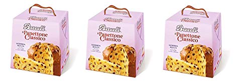 3x Bauli Il Panettone Classico mit Rosinen und kandierte Früchte 1kg von Bauli