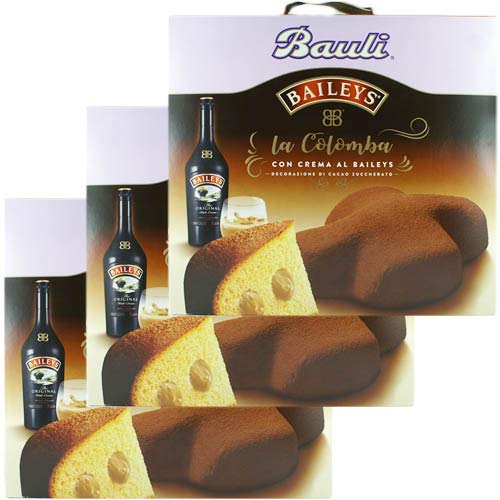 3x Bauli La Colomba con Baileys 'Colomba gefüllt mit Baileys Creme', 750 g von Bauli